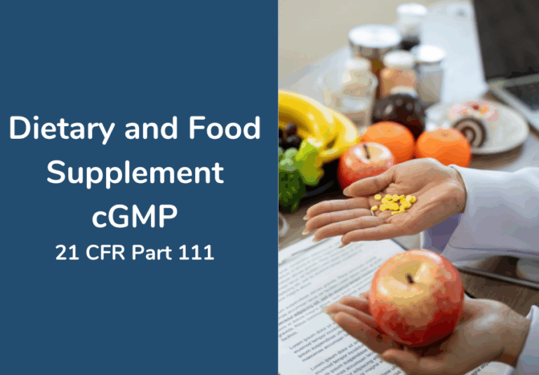 21 CFR Part 111