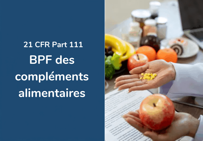Dietary and Food Supplement cGMP