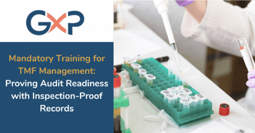 Clinical research associates in a training session on proper TMF management for audit readiness.