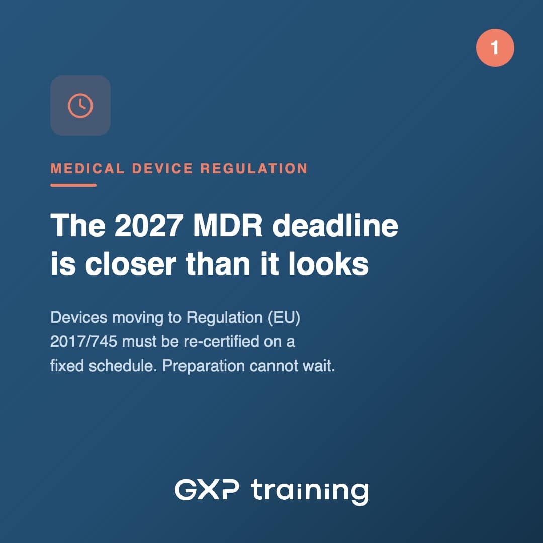 MDR 2027 deadline, slide 1 of 10